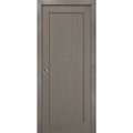 Sartodoors Pocket Interior Door, 28" x 80", Gray QUADRO4111PD-KS-28